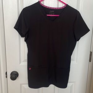 Heart soul jogger uniform scrubs set black